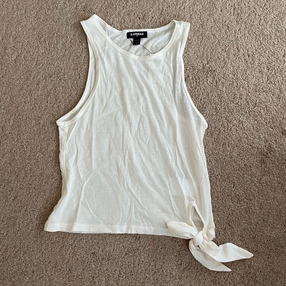Express White Tie Side Tank Size X Small - Picture 4 of 8